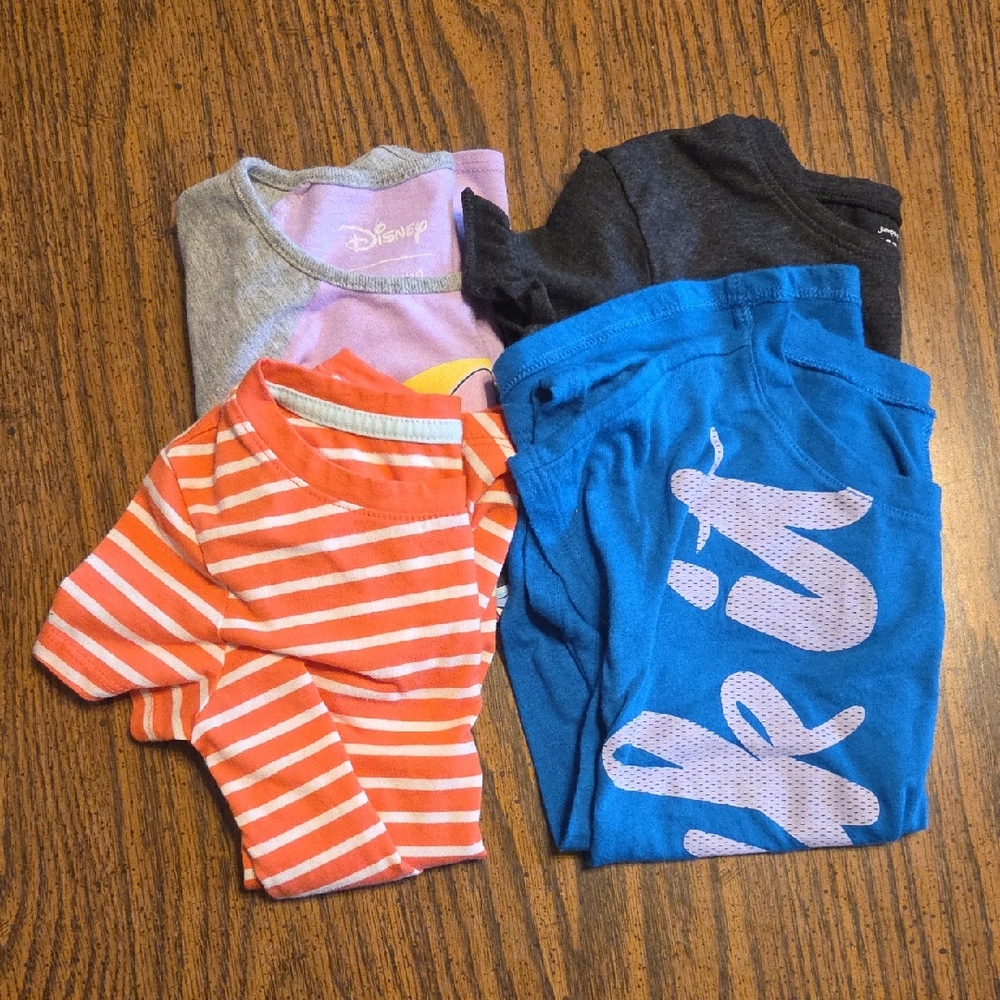 Bundle Of 4 Girls Short Sleeve Tops